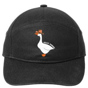 Cute Silly Goose Ugly Xmas Funny Goose Trendy Clothing 7-Panel Snapback Hat