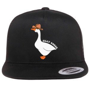 Cute Silly Goose Ugly Xmas Funny Goose Trendy Clothing Flat Bill Trucker Hat