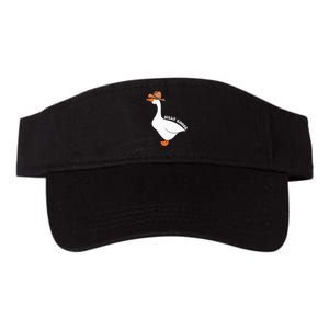 Cute Silly Goose Ugly Xmas Funny Goose Trendy Clothing Valucap Bio-Washed Visor