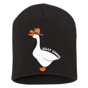 Cute Silly Goose Ugly Xmas Funny Goose Trendy Clothing Short Acrylic Beanie