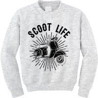 Cool Scooter Gift For Funny Scoot Life Motor Rider Kids Sweatshirt