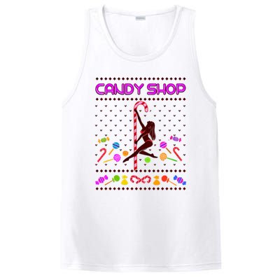 Candy Sexy Girl Mrs Santa Claus Ugly Christmas PosiCharge Competitor Tank