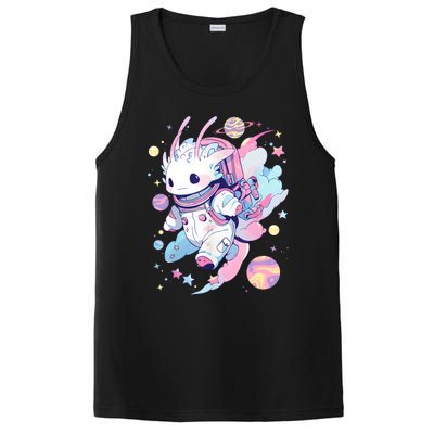 Cute Space Galaxy Axolotl Pastel Goth Aesthetic Nu Goth PosiCharge Competitor Tank