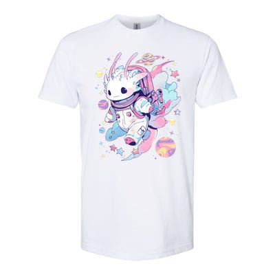 Cute Space Galaxy Axolotl Pastel Goth Aesthetic Nu Goth Softstyle CVC T-Shirt