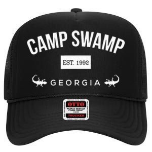 Camp Swamp Georgia Est 1992 – Camp Swamp Merch High Crown Mesh Back Trucker Hat