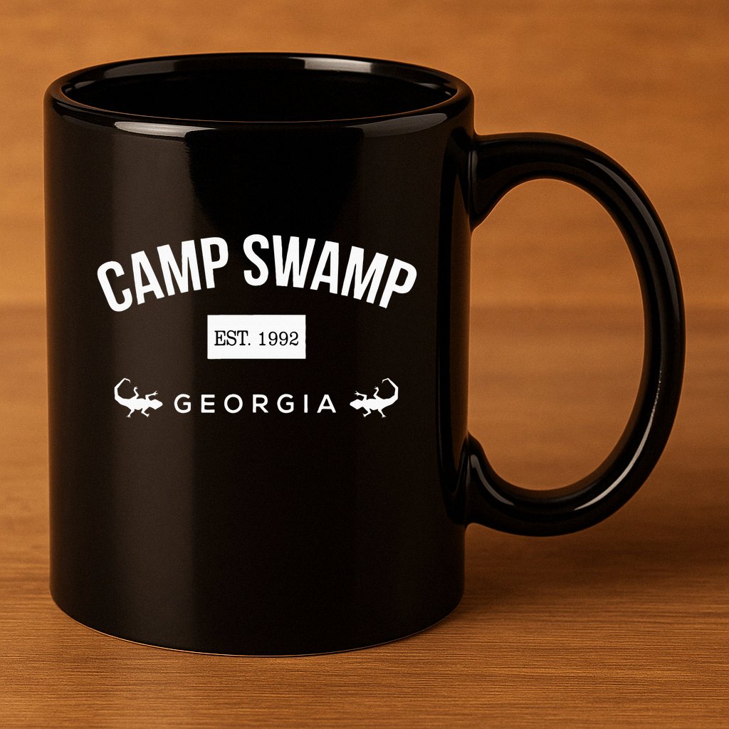 Camp Swamp Georgia Est 1992 – Camp Swamp Merch 11oz C Handle Ceramic Mug
