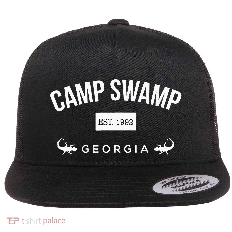 Camp Swamp Georgia Est 1992 – Camp Swamp Merch Flat Bill Trucker Hat