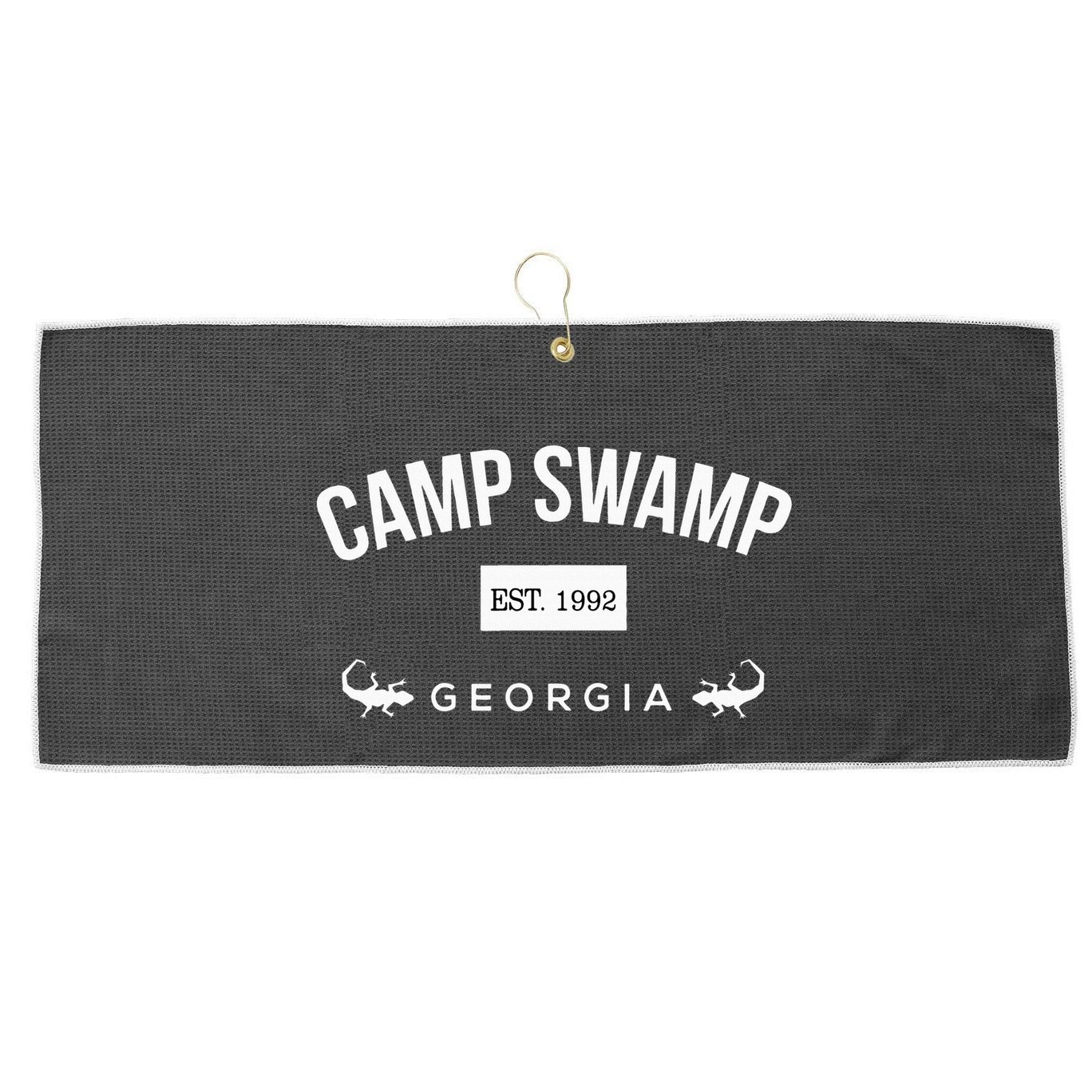 Camp Swamp Georgia Est 1992 – Camp Swamp Merch Large Microfiber Waffle Golf Towel