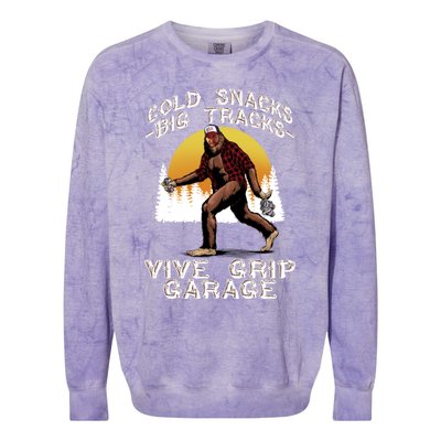 Cold Snacks Giftbig Tracksgift Vice Grip Garage Meaningful Gift Colorblast Crewneck Sweatshirt