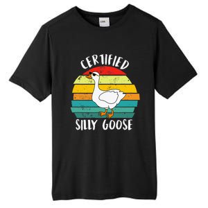 Certified Silly Goose Retro Goose Lover Farm Life Tall Fusion ChromaSoft Performance T-Shirt