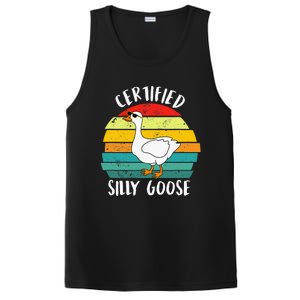 Certified Silly Goose Retro Goose Lover Farm Life PosiCharge Competitor Tank