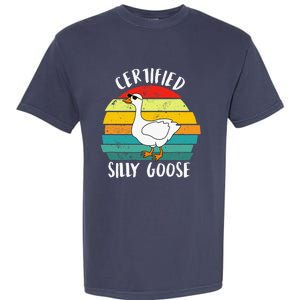 Certified Silly Goose Retro Goose Lover Farm Life Garment-Dyed Heavyweight T-Shirt