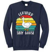 Certified Silly Goose Retro Goose Lover Farm Life Sweatshirt