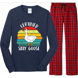 Certified Silly Goose Retro Goose Lover Farm Life Long Sleeve Pajama Set