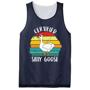 Certified Silly Goose Retro Goose Lover Farm Life Mesh Reversible Basketball Jersey Tank