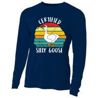 Certified Silly Goose Retro Goose Lover Farm Life Cooling Performance Long Sleeve Crew