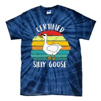 Certified Silly Goose Retro Goose Lover Farm Life Tie-Dye T-Shirt