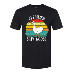 Certified Silly Goose Retro Goose Lover Farm Life Softstyle CVC T-Shirt