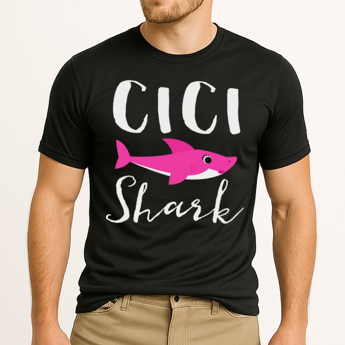 Cici Shark Grandma Grandmother Shark Cooling Performance Crew T-Shirt