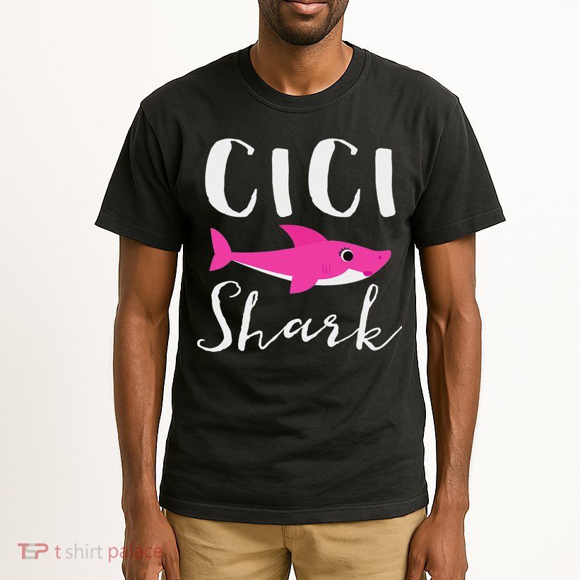 Cici Shark Grandma Grandmother Shark Tall T-Shirt