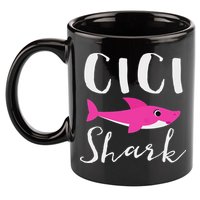 Cici Shark Grandma Grandmother Shark 11oz C Handle Ceramic Mug