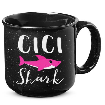 Cici Shark Grandma Grandmother Shark 15oz Campfire Ceramic Mug