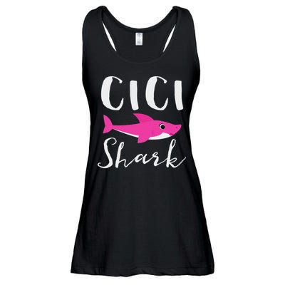 Cici Shark Grandma Grandmother Shark Ladies Essential Flowy Tank