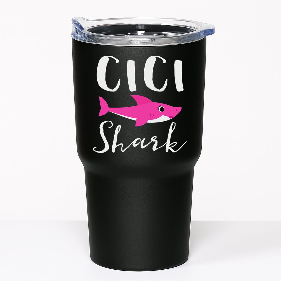 Cici Shark Grandma Grandmother Shark Tumbler