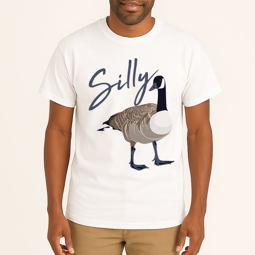 Canadian Silly Goose Funny Cute Bird Hunter Gift Animal Great Gift Tall T-Shirt