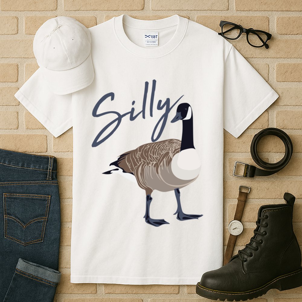 Canadian Silly Goose Funny Cute Bird Hunter Gift Animal Great Gift Tall T-Shirt
