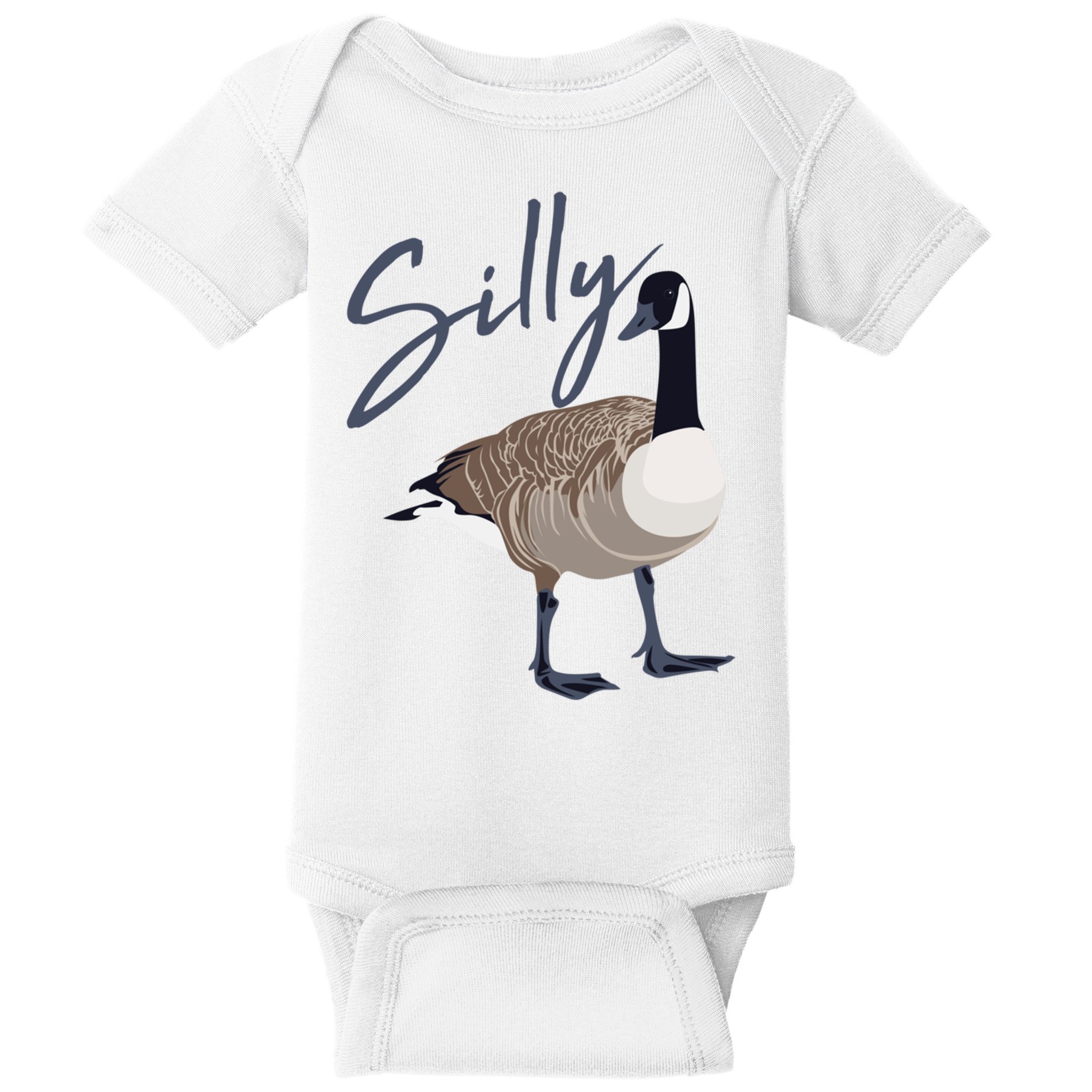 Canadian Silly Goose Funny Cute Bird Hunter Gift Animal Great Gift Baby Bodysuit