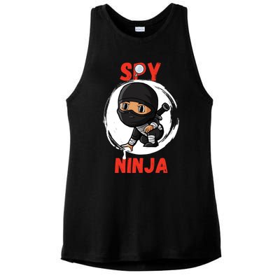 Cool Spy Gaming Ninjas Gamer Boy Girl Spy Ninja Gift Ladies PosiCharge Tri-Blend Wicking Tank