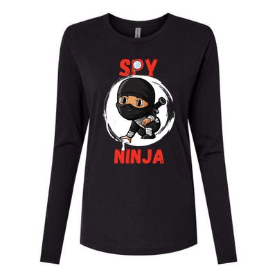 Cool Spy Gaming Ninjas Gamer Boy Girl Spy Ninja Gift Womens Cotton Relaxed Long Sleeve T-Shirt