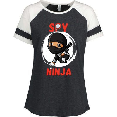 Cool Spy Gaming Ninjas Gamer Boy Girl Spy Ninja Gift Enza Ladies Jersey Colorblock Tee