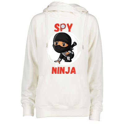 Cool Spy Gaming Ninjas Gamer Boy Girl Spy Ninja Gift Womens Funnel Neck Pullover Hood