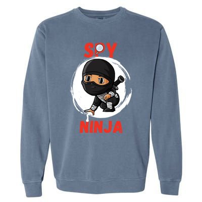 Cool Spy Gaming Ninjas Gamer Boy Girl Spy Ninja Gift Garment-Dyed Sweatshirt