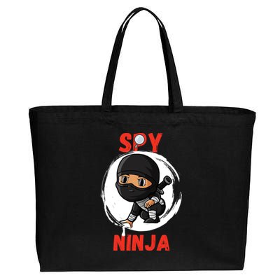 Cool Spy Gaming Ninjas Gamer Boy Girl Spy Ninja Gift Cotton Canvas Jumbo Tote