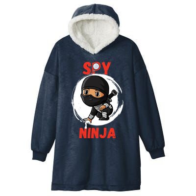 Cool Spy Gaming Ninjas Gamer Boy Girl Spy Ninja Gift Hooded Wearable Blanket