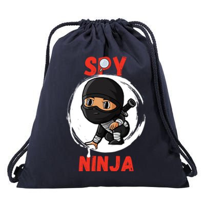 Cool Spy Gaming Ninjas Gamer Boy Girl Spy Ninja Gift Drawstring Bag