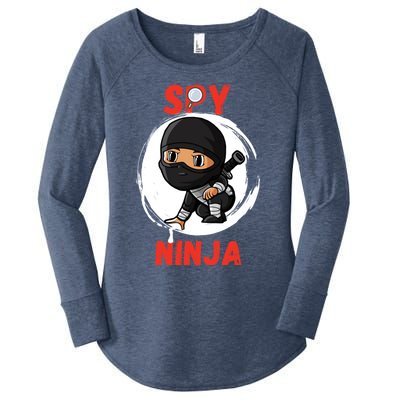 Cool Spy Gaming Ninjas Gamer Boy Girl Spy Ninja Gift Women's Perfect Tri Tunic Long Sleeve Shirt