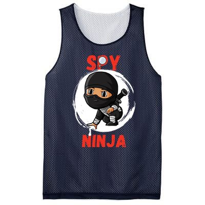 Cool Spy Gaming Ninjas Gamer Boy Girl Spy Ninja Gift Mesh Reversible Basketball Jersey Tank