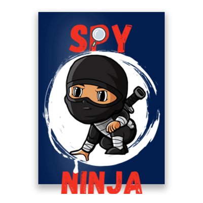 Cool Spy Gaming Ninjas Gamer Boy Girl Spy Ninja Gift Poster