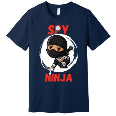 Cool Spy Gaming Ninjas Gamer Boy Girl Spy Ninja Gift Premium T-Shirt