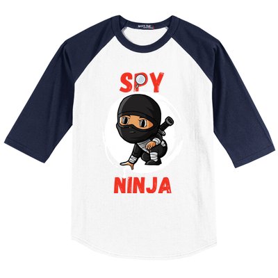 Cool Spy Gaming Ninjas Gamer Boy Girl Spy Ninja Gift Baseball Sleeve Shirt