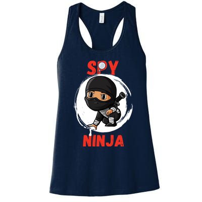 Cool Spy Gaming Ninjas Gamer Boy Girl Spy Ninja Gift Women's Racerback Tank