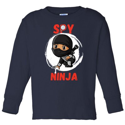 Cool Spy Gaming Ninjas Gamer Boy Girl Spy Ninja Gift Toddler Long Sleeve Shirt