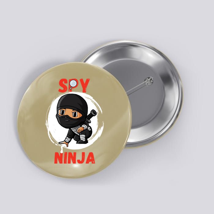 Cool Spy Gaming Ninjas Gamer Boy Girl Spy Ninja Gift Button