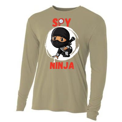 Cool Spy Gaming Ninjas Gamer Boy Girl Spy Ninja Gift Cooling Performance Long Sleeve Crew