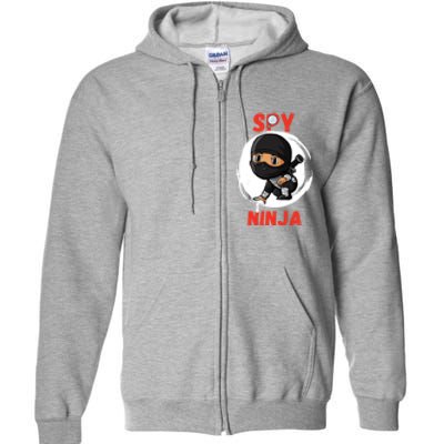 Cool Spy Gaming Ninjas Gamer Boy Girl Spy Ninja Gift Full Zip Hoodie