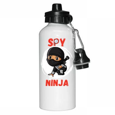 Cool Spy Gaming Ninjas Gamer Boy Girl Spy Ninja Gift Aluminum Water Bottle